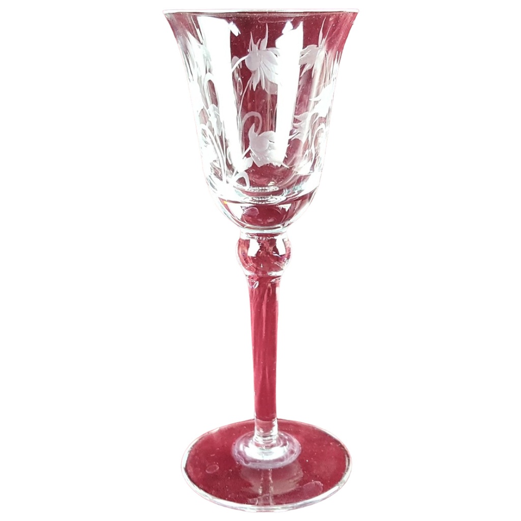 Likörglas Schnapsglas Blumen Transparent gebraucht - sehr gut