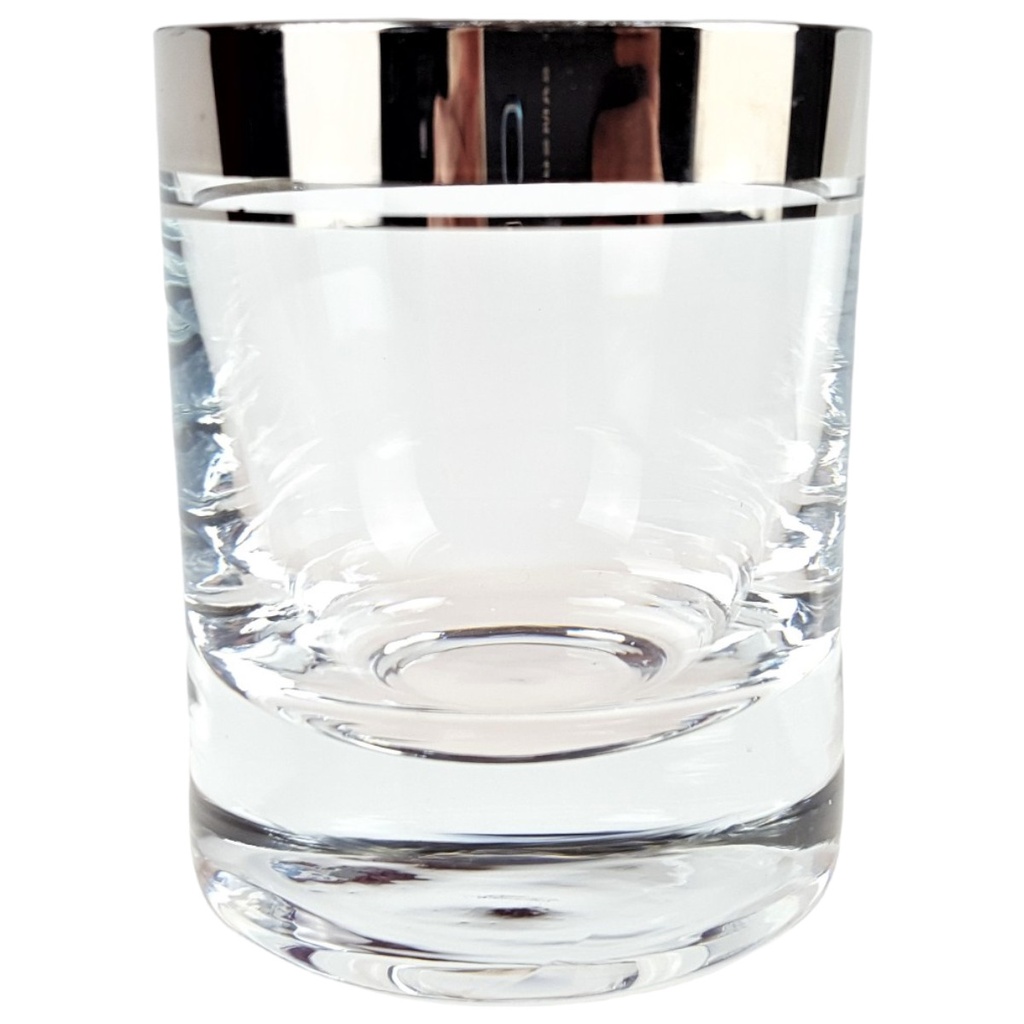 [458166694] Whiskeyglas Schnapsglas Thomas Porzellan Platinrand Transparent W.Germany Germany gebraucht - gut