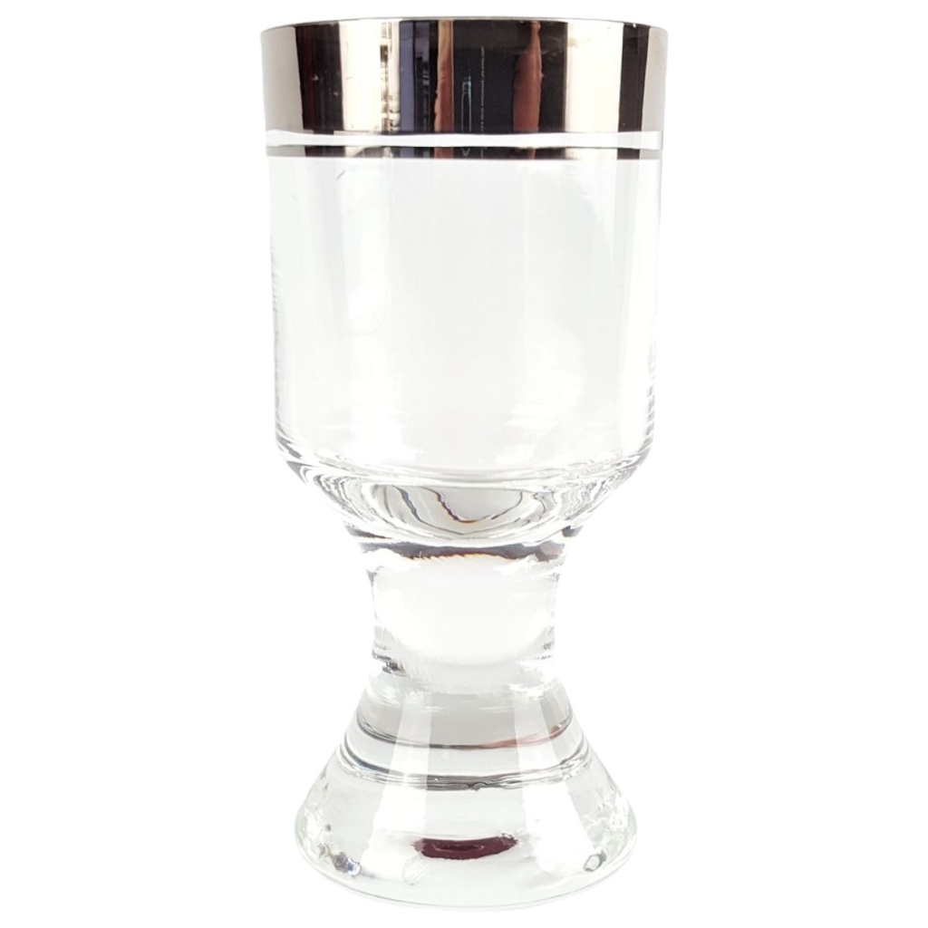 [458166698] Schnapsglas Thomas Porzellan Platinrand Transparent Germany gebraucht - sehr gut