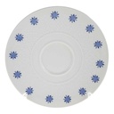 Untertasse 16,2 cm Seltmann Weiden Annabell blaue Blume gebraucht - gut