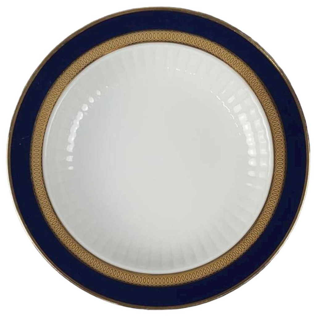 Suppenteller Golddekor 22 cm Winterling Marktleuthen Kobaltblau Rand Blau