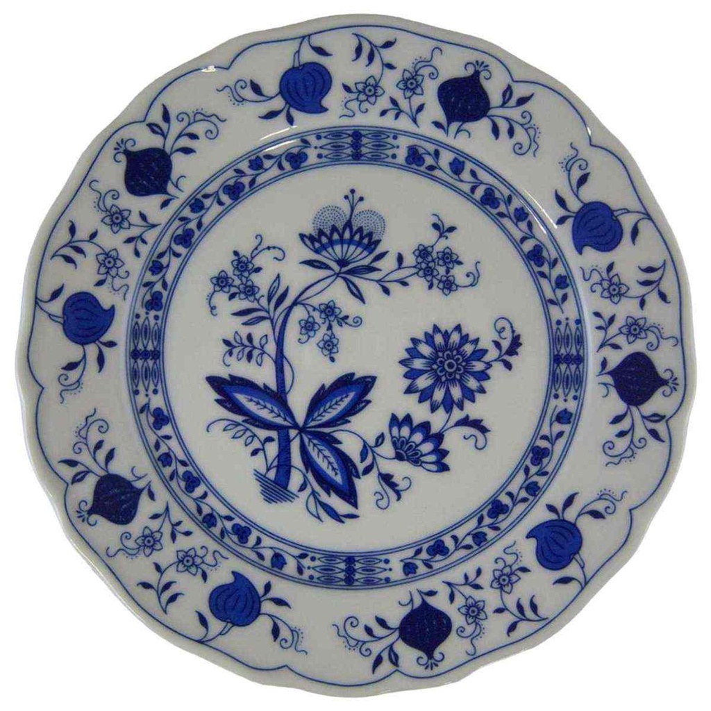 [4581668] Speiseteller Essteller 24 cm Marienbad Ingres Weiss Zwiebelmuster gebraucht - gut