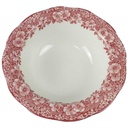 Schüssel Servierschüssel 23,4 cm Enoch Wedgwood Woodland Rot gebraucht - gut
