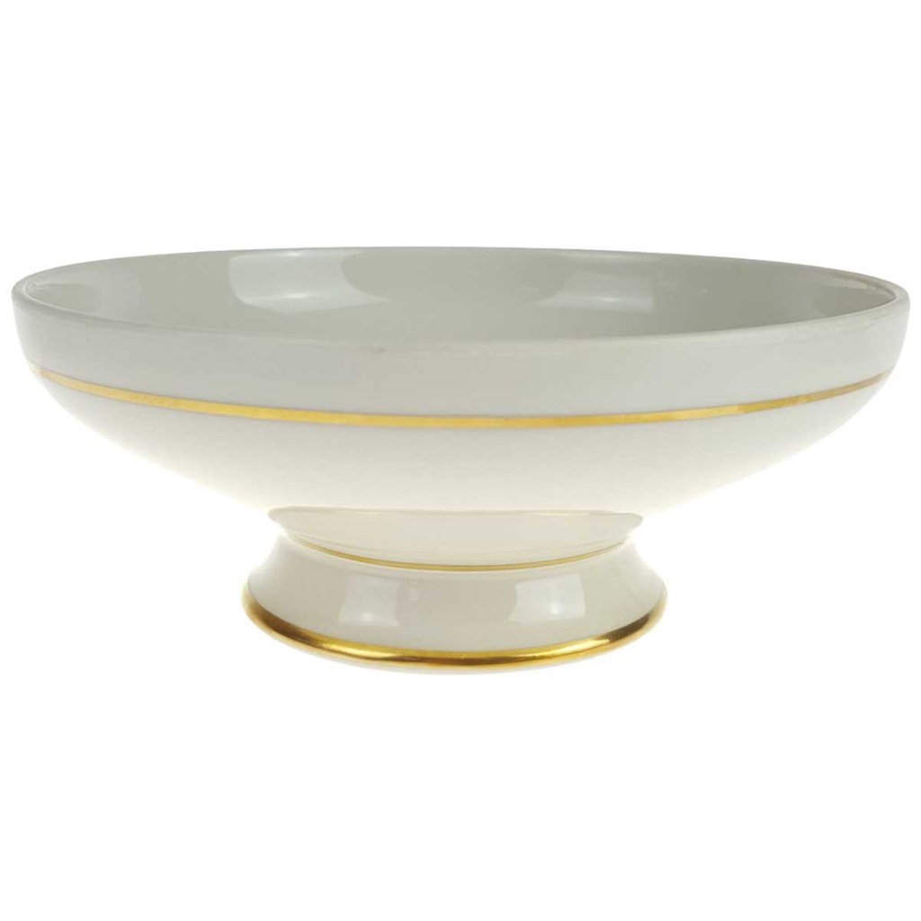 [458166815] Schale Dessertschale Goldrand 13,7 cm Thomas Porzellan Ivory Elfenbein Beige gebraucht - gut