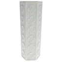 Vase Blumenvase 17,3 cm Schwarzenhammer Weiß Bavaria gebraucht - gut