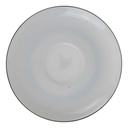 Untertasse für Kaffee 13,8 cm Karolina Schwarzer Rand gebraucht - gut