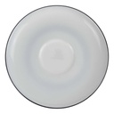 Untertasse für Tee 15,4 cm Karolina Schwarzer Rand gebraucht - gut