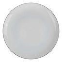 Kuchenteller Dessertteller 19,5 cm Karolina Schwarzer Rand gebraucht - gut