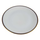 Speiseteller Essteller Goldrand 24,5 cm PMR Jaeger & Co Bavaria Blau Gold Dekor gebraucht - gut