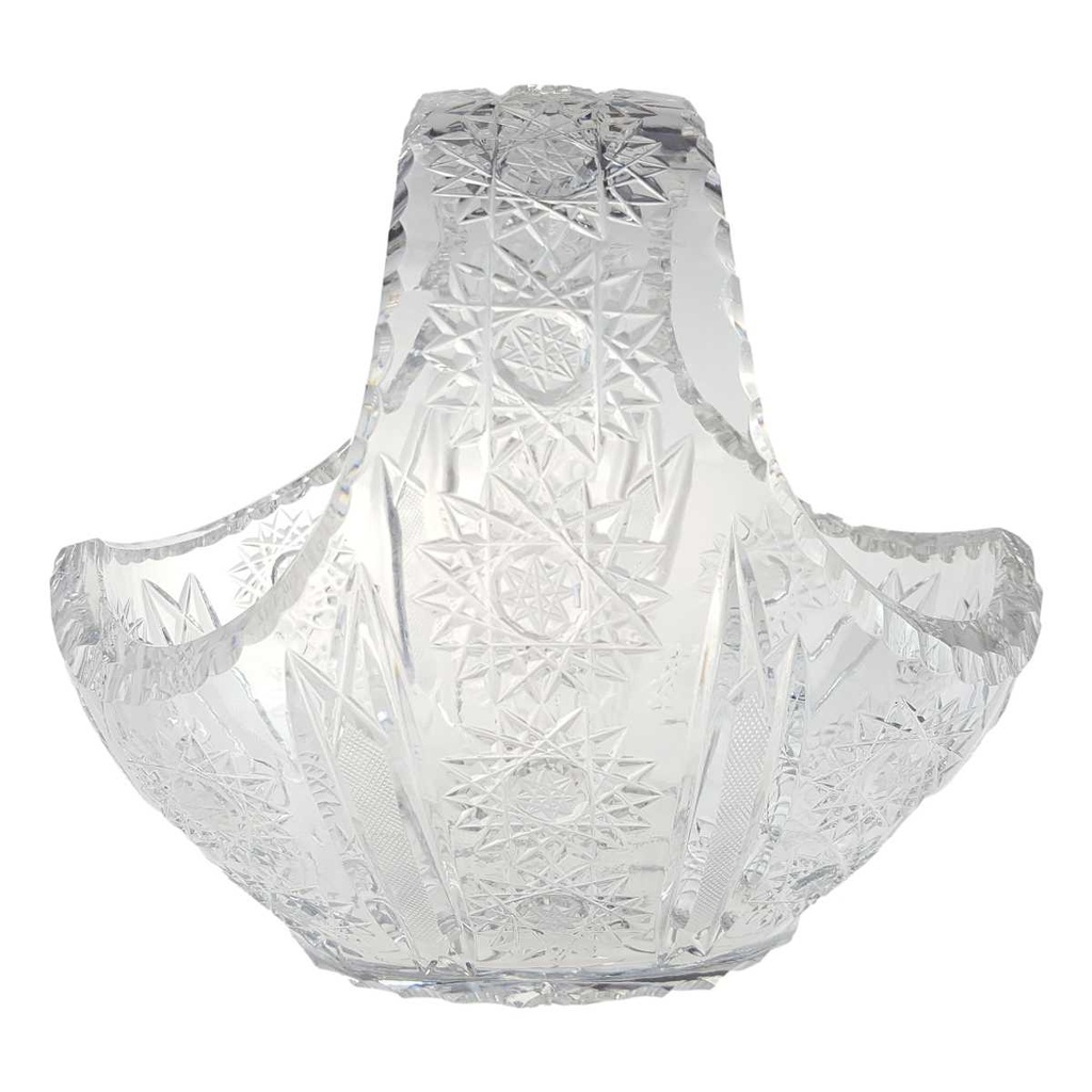 [458167237] Schale Henkelkorb Bleikristall Kristallglas Stern Transparent