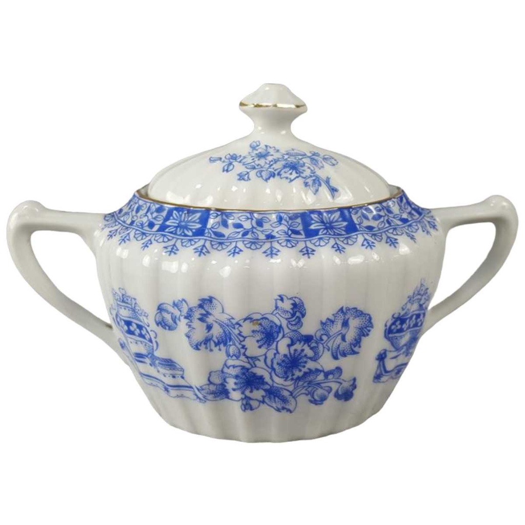 [45816729] Zuckerdose groß Unbekannte Hersteller China Blau gebraucht - gut
