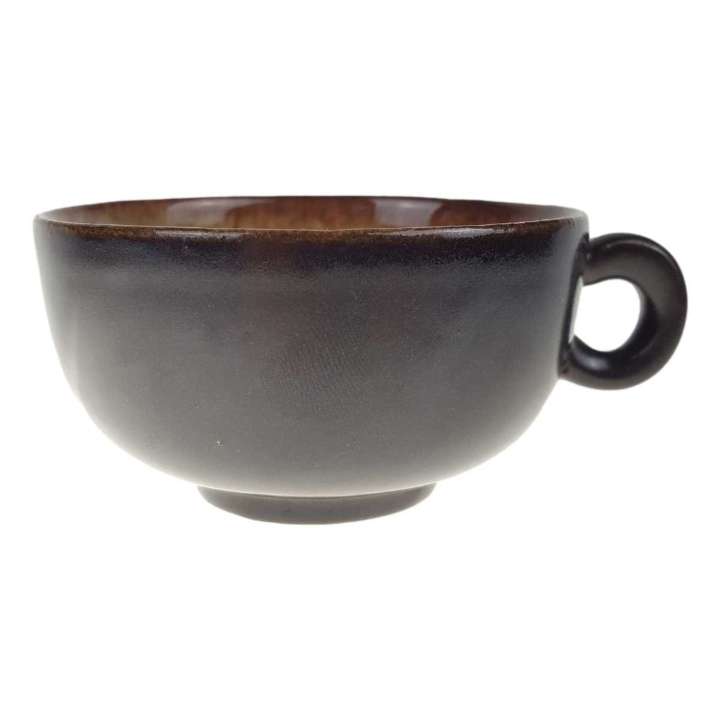 [458167292] Teetasse 0,1 L Rund Keramik braun
