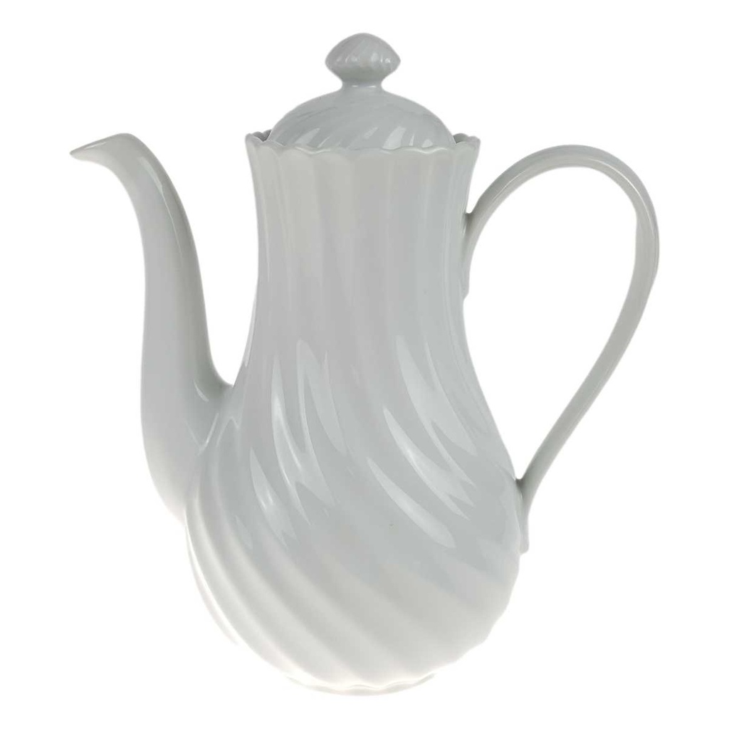 [458167311] Kaffeekanne 1,4 L Marienbad Ingres Weiss Wellenmuster gebraucht - sehr gut