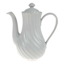 Kaffeekanne 1,4 L Marienbad Ingres Weiss Wellenmuster gebraucht - sehr gut