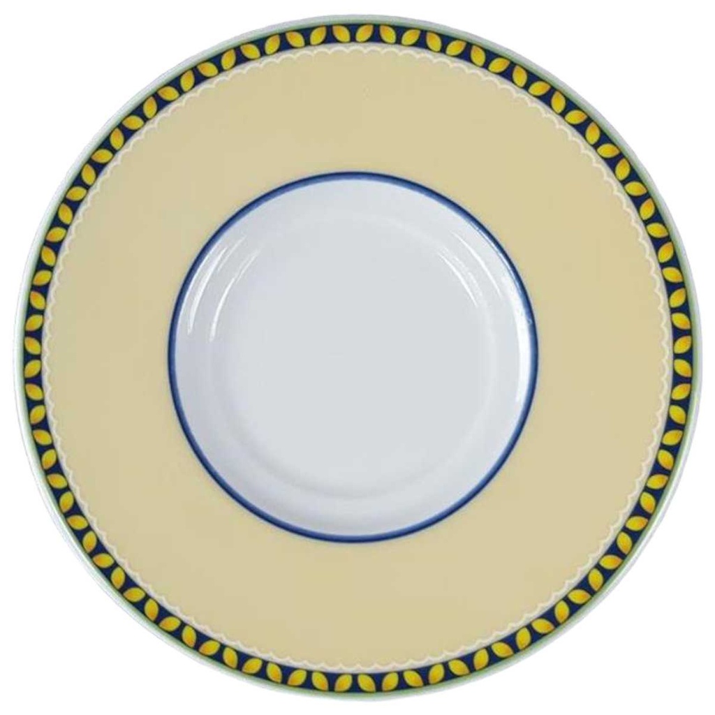 [45816734] Untertasse für Kaffee 15 cm Tirschenreuth Lemon Olive 2000 Edition gebraucht - sehr gut