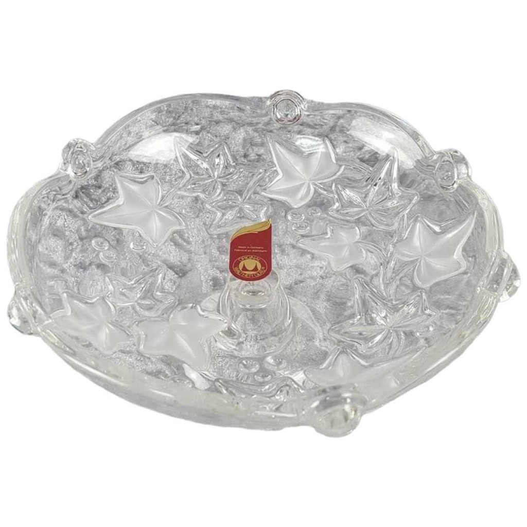 Schale auf Fuß Konfektschale 18,7 cm Walther Glas Transparent gebraucht - sehr gut