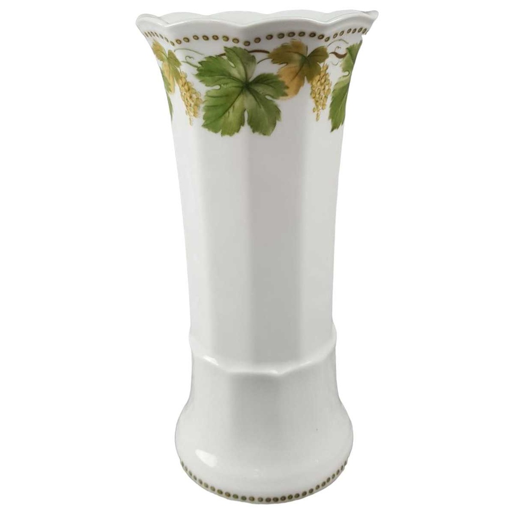[45816779] Vase Blumenvase 20,3 cm Eschenbach Weinlaub Grün gebraucht - sehr gut