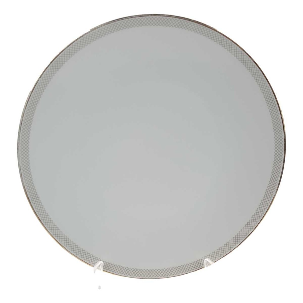 Speiseteller Essteller Goldrand 24,9 cm Hutschenreuther Gloria Weiß gebraucht - gut
