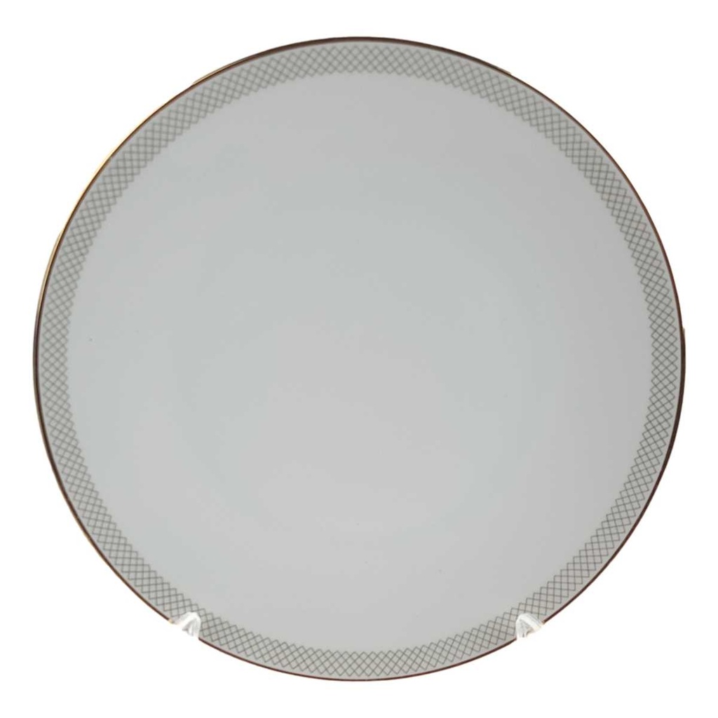 [458168061] Kuchenteller Dessertteller Goldrand 19,5 cm Hutschenreuther Gloria Weiß gebraucht - gut