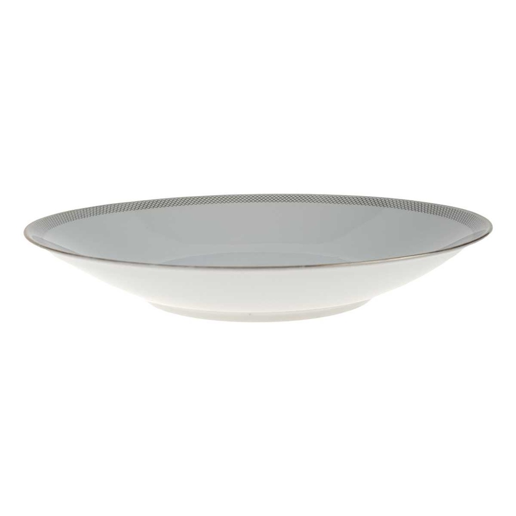 [458168063] Suppenteller Goldrand 22,8 cm Hutschenreuther Gloria Weiß gebraucht - gut