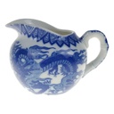 Milchkännchen 0,2 L Japan China blauer Drache Blau gebraucht - gut