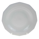 Suppenteller 22,8 cm Marienbad Ingres Weiss blauer Rand gebraucht - gut