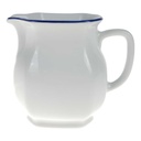 Milchkännchen 0,2 L Marienbad Ingres Weiss blauer Rand gebraucht - sehr gut