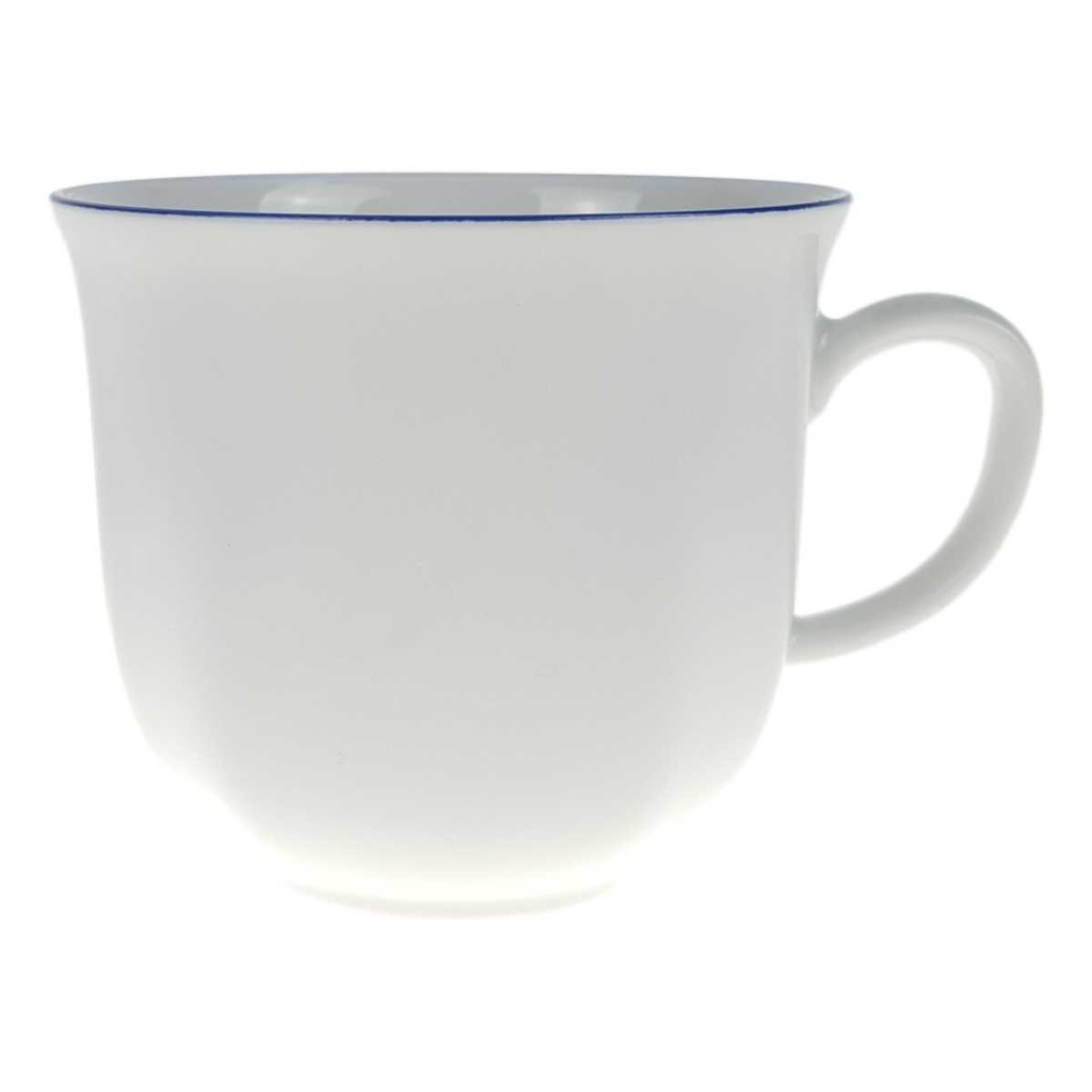 [458168090] Kaffeetasse Marienbad Ingres Weiss blauer Rand gebraucht - sehr gut