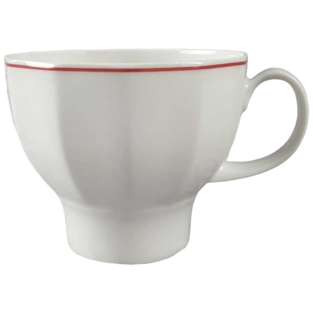 [45816814] Kaffeetasse Tasse Thomas Porzellan Festival roter Rand Luzern Rot gebraucht - gut