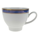 Kaffeetasse Goldrand 0,2 L Seltmann Weiden Vohenstrauß weiß Blau Dekor Blaudekor gebraucht - gut