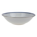 Schüssel Goldrand 25,2 cm Schaller Blauband weiß Bavaria gebraucht - akzeptabel