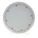 Kuchenteller 20 cm Royal Tettau rosa Blumen Form 2829 weiß