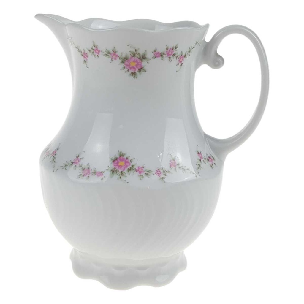 [458168286] Milchkännchen 0,2 L Royal Tettau rosa Blumen Form 2829 weiß