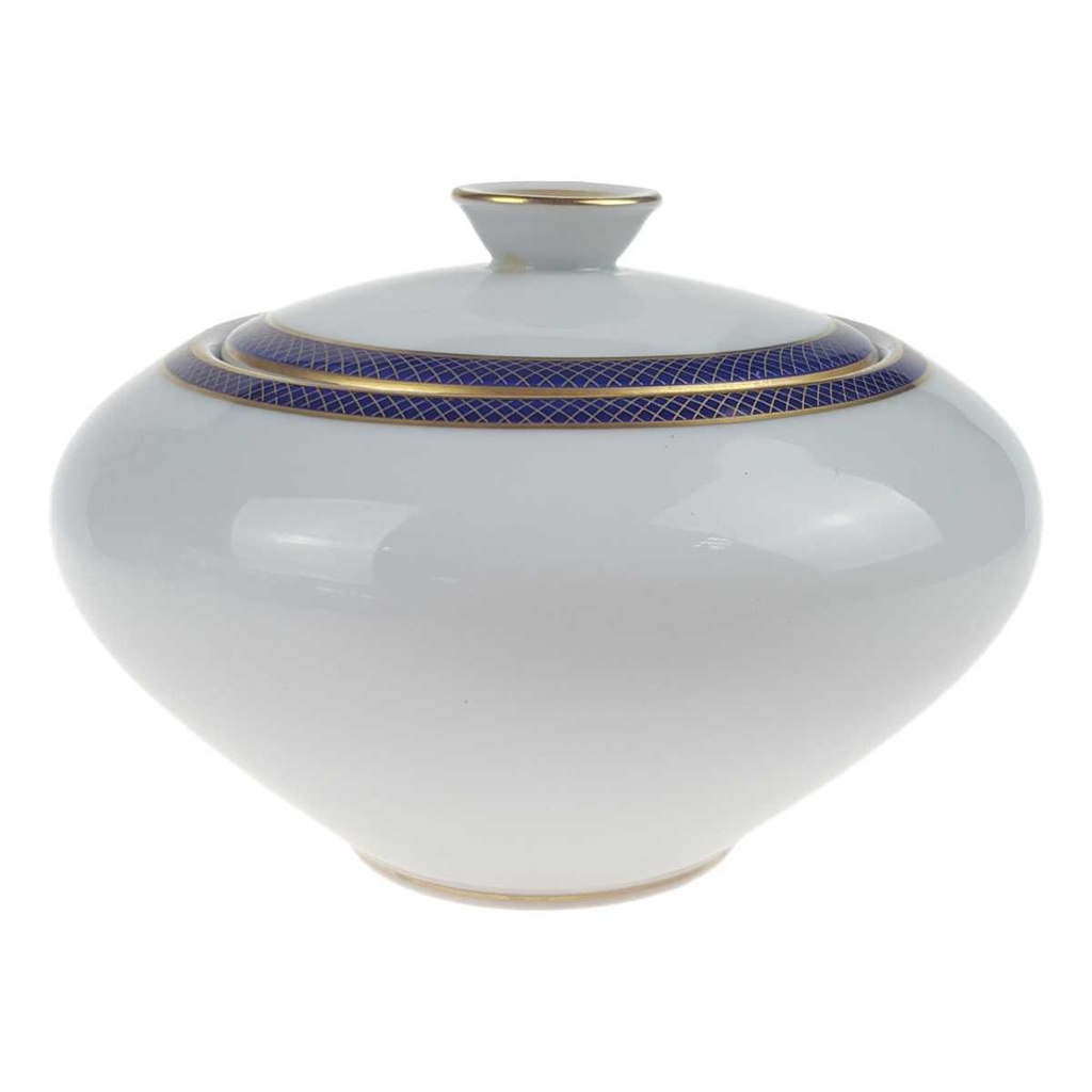 [458168289] Zuckerdose Goldrand KPM Krister Blau Gold gebraucht - akzeptabel