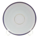 Untertasse Goldrand 14,8 cm KPM Krister Blau Gold gebraucht - gut
