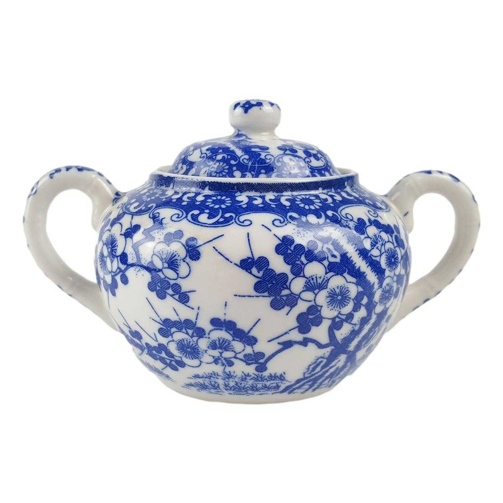 [458168302] Zuckerdose 0,3 L Japan China Kirschblüte Blau gebraucht - gut