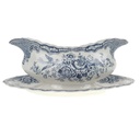 Sauciere 1tlg 0,4 L Crown Ducal Bristol Blau gebraucht - gut