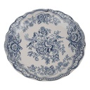 Untertasse für Mokka klein 11,5 cm Crown Ducal Bristol Blau gebraucht - gut