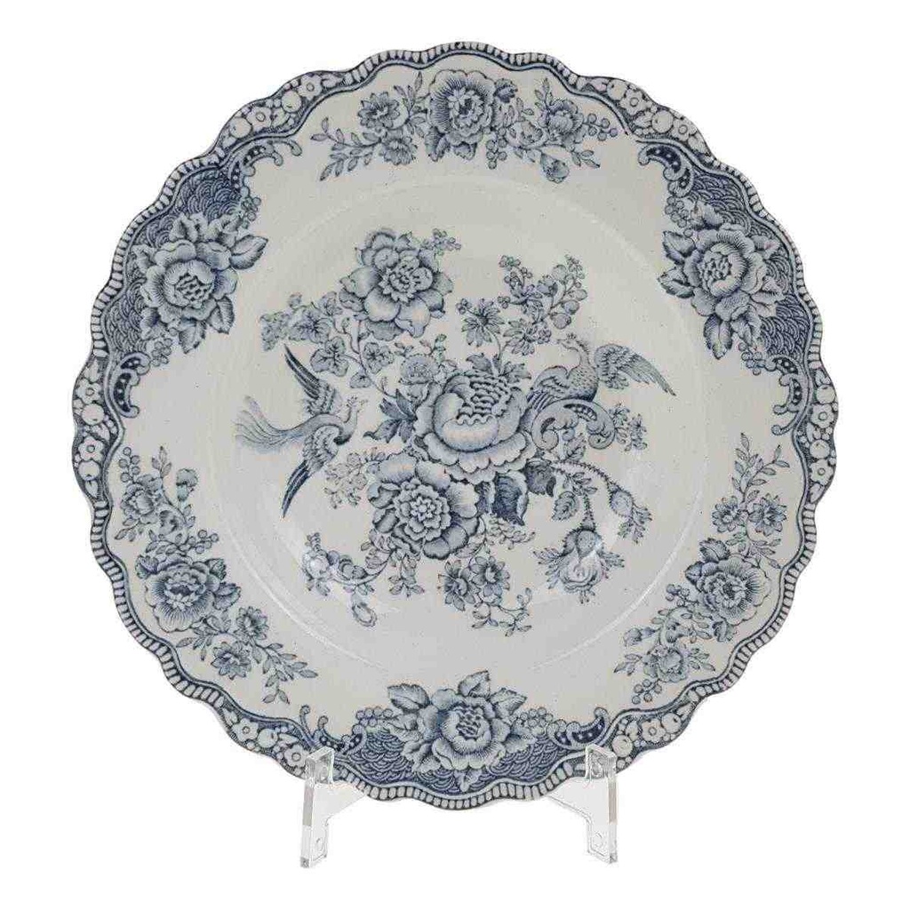 [458168324] Suppenteller 22 cm Crown Ducal Bristol Blau