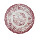 Suppenteller 23,3 cm Palissy Avon Scenes Rot gebraucht - gut