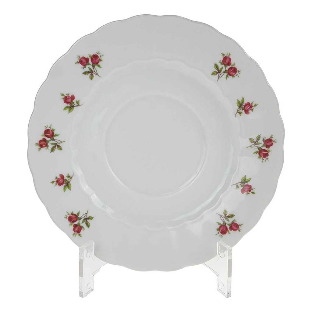 [458168334] Untertasse 15,2 cm Eschenbach Moosrose Blumen gebraucht - gut