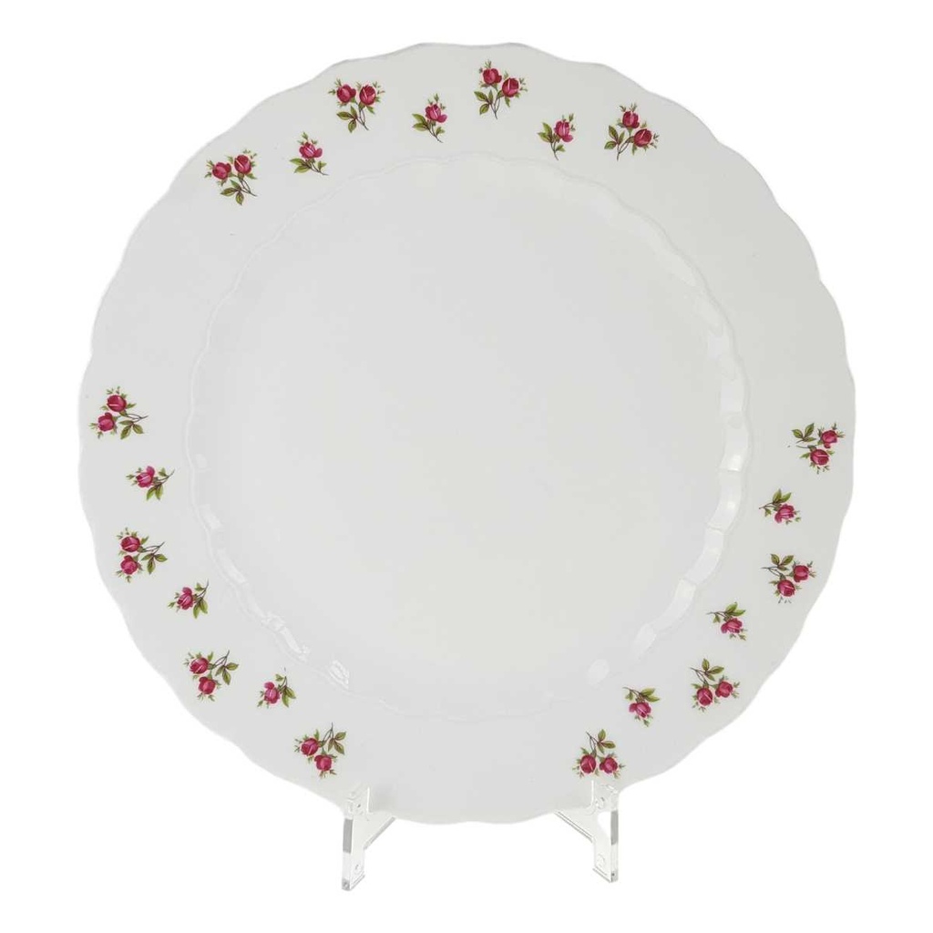 [458168339] Speiseteller Essteller 24,7 cm Eschenbach Moosrose Blumen gebraucht - gut