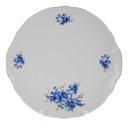 Tortenplatte Goldrand Schaller blaue Blume weiß Blumen Bavaria gebraucht - gut