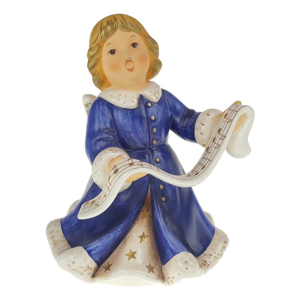 Figur singend Goebel Weihnacht Engel Blau gebraucht - gut