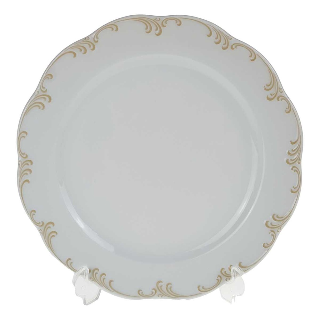 [458168403] Kuchenteller Dessertteller 19,7 cm Rosenthal Classic Rose Monbijou braune Ranke gebraucht - gut