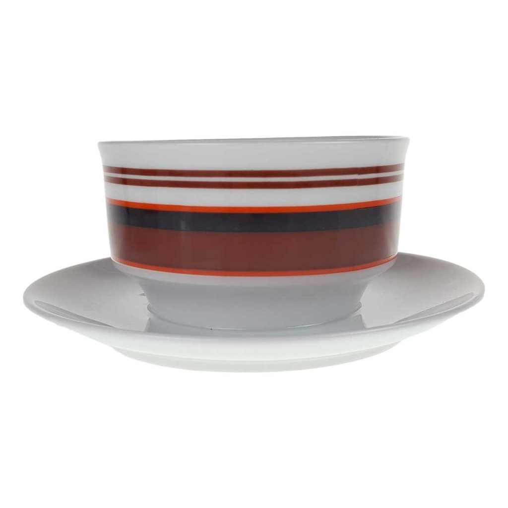 Sauciere 1tlg 0,4 L Retsch Wunsiedel Retro braun orange schwarz gebraucht - gut