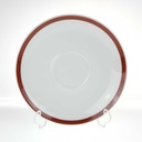 Untertasse 16,7 cm Retsch Wunsiedel Retro braun orange schwarz gebraucht - gut