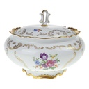 Deckeldose Bonboniere 1,4 L Reichenbach Blumendekor Blumen gebraucht - gut