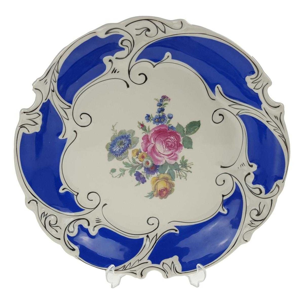 [458168431] Zierschale Sammelteller 30 cm Altenburg Blumendekor Blumen gebraucht - gut
