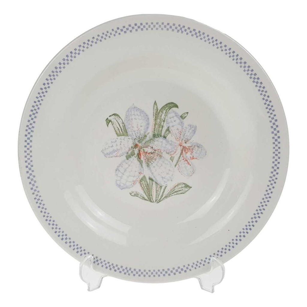Suppenteller 22 cm Oxford Brazil Blumendekor Blumen gebraucht - gut